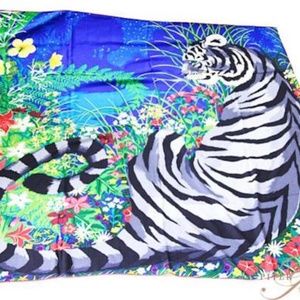 Hermes Tigre Shawl Popular Pattern Silk / Cashmere